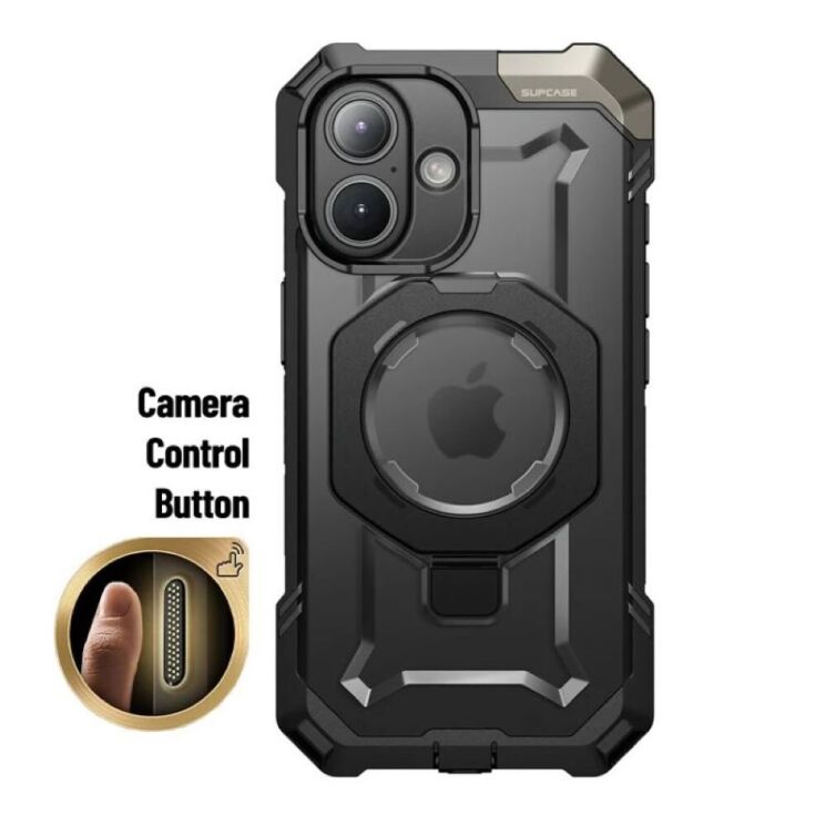 Защитный чехол Supcase UB Grip MagSafe для Apple iPhone 16 (843439150317) - Black: фото 4 из 11