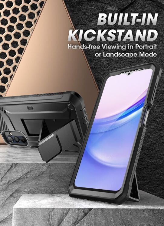 Защитный чехол Supcase Unicorn Beetle Pro Rugged Case для Samsung Galaxy A16 (A165) 843439155886 - Black: фото 6 из 9