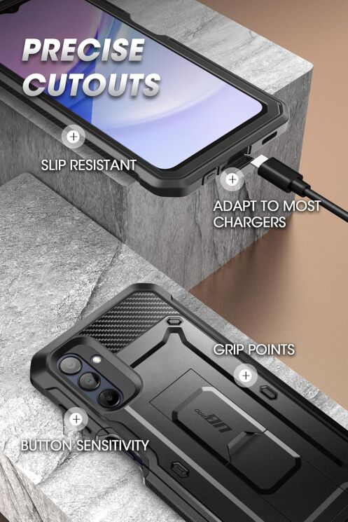 Защитный чехол Supcase Unicorn Beetle Pro Rugged Case для Samsung Galaxy A16 (A165) 843439155886 - Black: фото 9 из 9