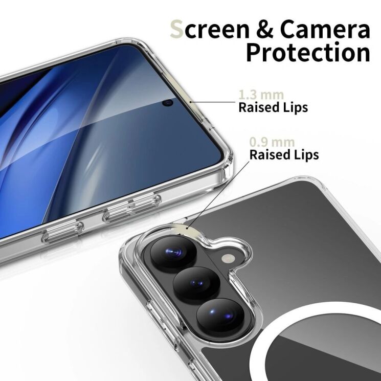Захисний чохол Tech-Protect FlexAir Hybrid MagSafe для Samsung Galaxy A56 (A566) / A37 (A376) / A36 (A366) - Clear: фото 5 з 9