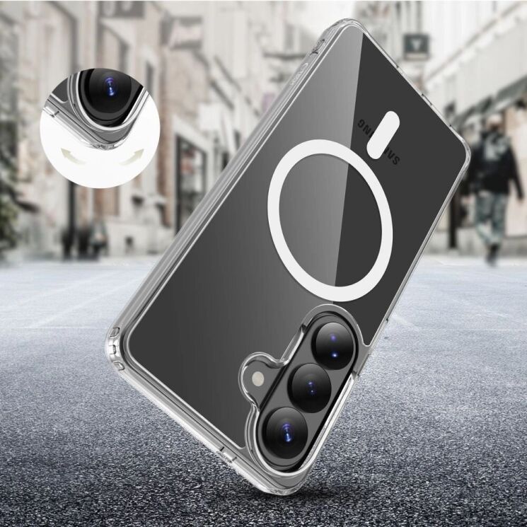 Захисний чохол Tech-Protect FlexAir Hybrid MagSafe для Samsung Galaxy A56 (A566) / A37 (A376) / A36 (A366) - Clear: фото 6 з 9