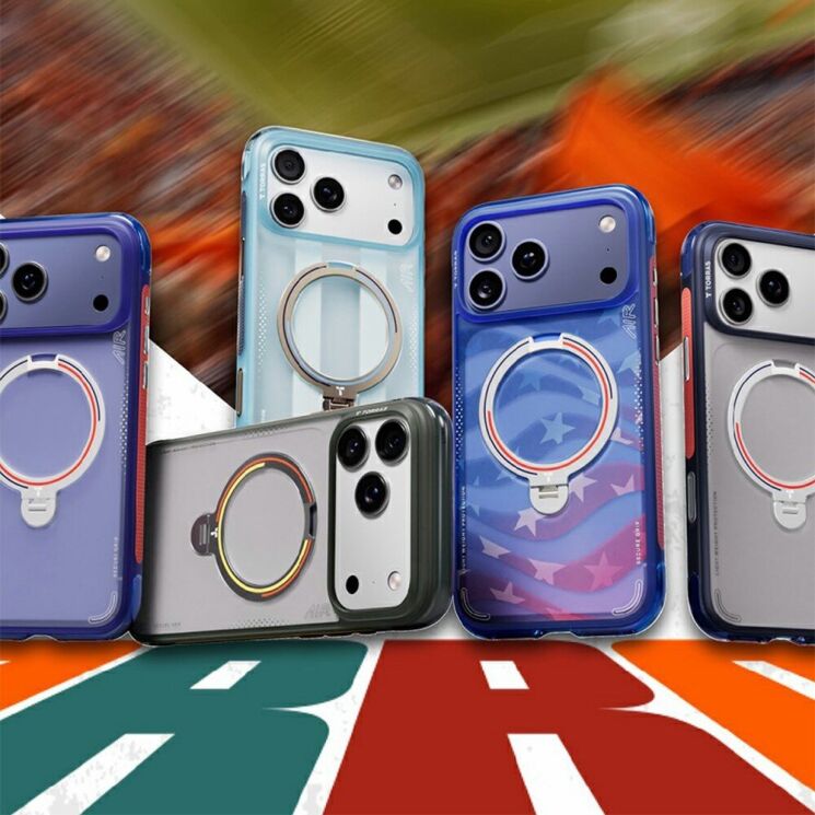 Защитный чехол TORRAS Ostand Q3 Air Football Limited для iPhone 17 Pro Max - Germany Iron: фото 11 из 11
