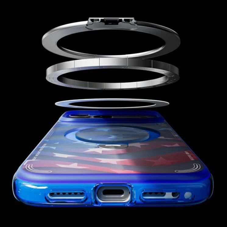 Защитный чехол TORRAS Ostand Q3 Air Football Limited для iPhone 17 Pro Max - Germany Iron: фото 3 из 11