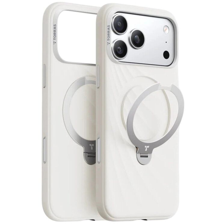 Захисний чохол TORRAS Ostand Q3 Wind Series для iPhone 17 Pro - Pearl White (403297W) Захисний чохол TORRAS Ostand Q3 Wind Series для iPhone 17 Pro - Pearl White: фото 1 з 9
