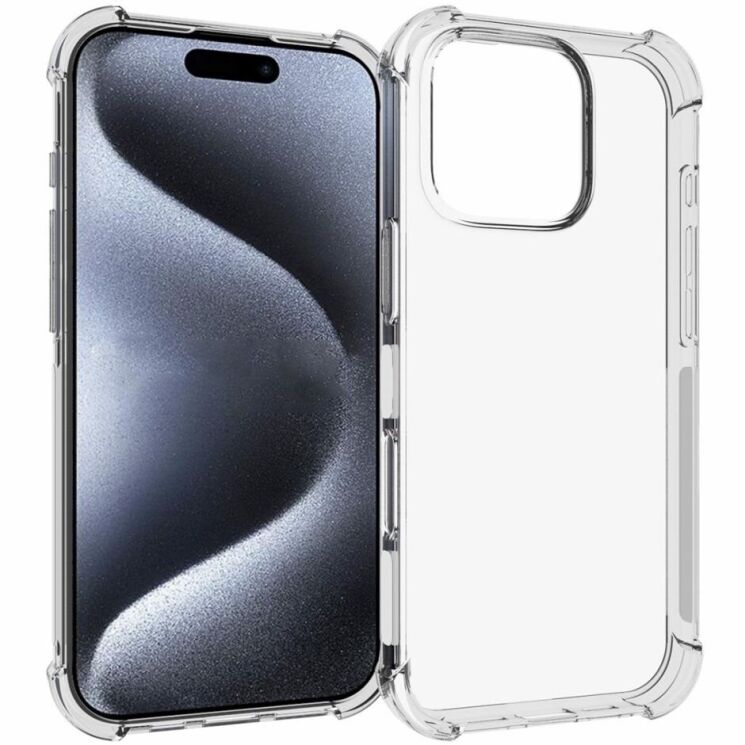Защитный чехол UniCase AirBag для Apple iPhone 16 Pro - Transparent: фото 1 из 5