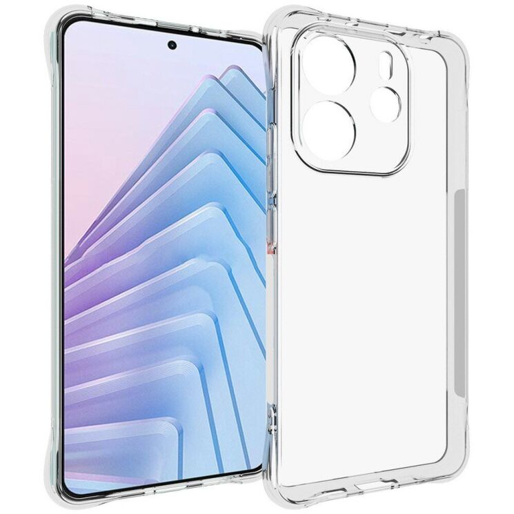 Защитный чехол UniCase AirBag для Xiaomi Redmi Note 14 4G - Transparent: фото 1 из 5