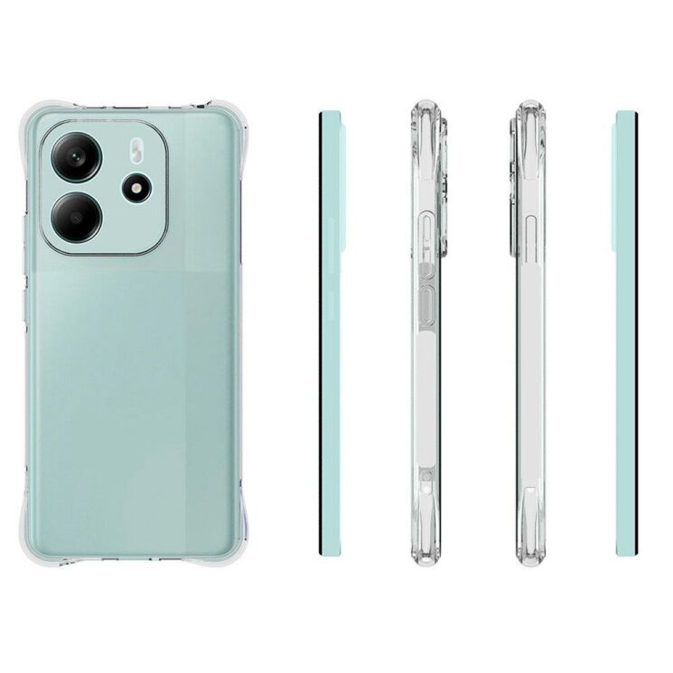 Защитный чехол UniCase AirBag для Xiaomi Redmi Note 14 4G - Transparent: фото 5 из 5