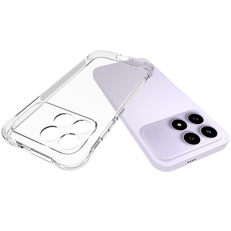 Захисний чохол UniCase AirBag Flow для Xiaomi Poco F8 Pro - Transparent: фото 4 з 5