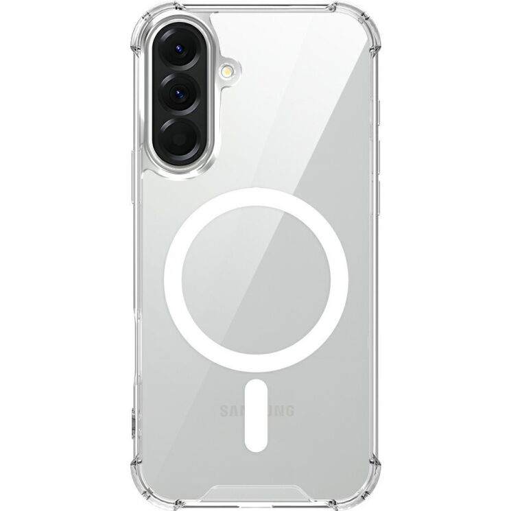 Защитный чехол UniCase AirBag Flow MagSafe для Samsung Galaxy A57 (A576) - Transparent: фото 2 из 14