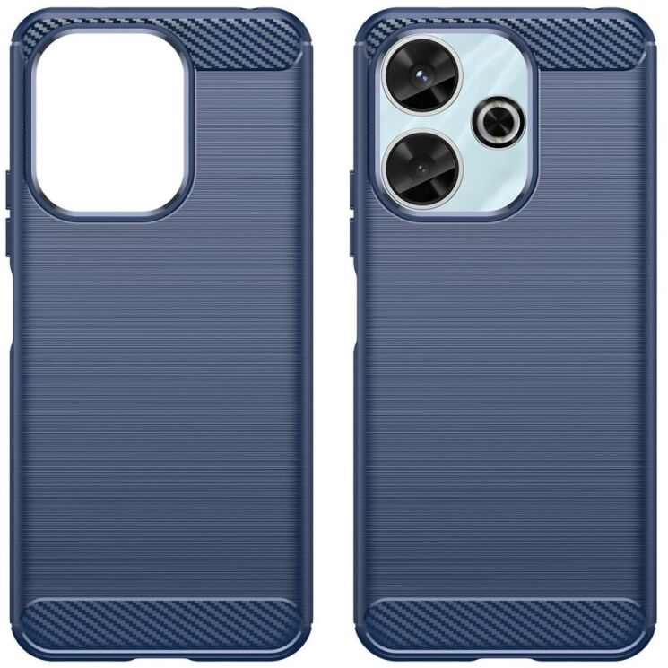 Защитный чехол UniCase Carbon для Xiaomi Redmi 13 - Blue: фото 2 из 10