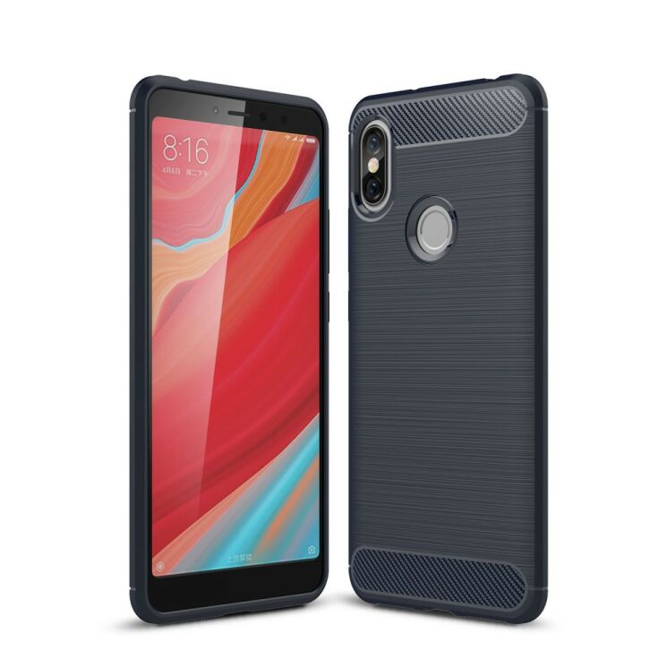 Защитный чехол UniCase Carbon для Xiaomi Redmi S2 - Dark Blue: фото 1 из 10