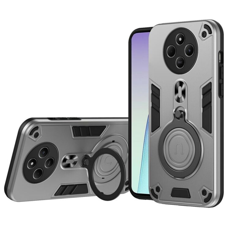 Защитный чехол UniCase Cosmic Armor для Xiaomi Redmi 14C / Redmi A4 5G / Poco C75 - Silver: фото 1 из 8