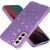 Захисний чохол UniCase Glitter Series для Samsung Galaxy S22 - Transparent Purple: фото 1 з 6