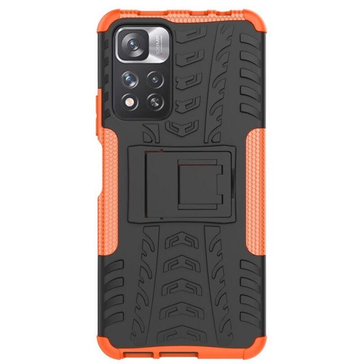 Противоударный чехол UniCase Hybrid X для Xiaomi Redmi Note 11 Pro (Chinese) / Note 11 Pro+ - Orange: фото 2 из 18