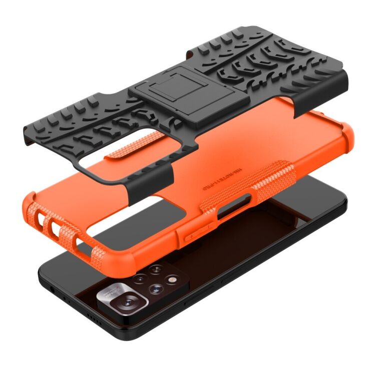 Противоударный чехол UniCase Hybrid X для Xiaomi Redmi Note 11 Pro (Chinese) / Note 11 Pro+ - Orange: фото 7 из 18