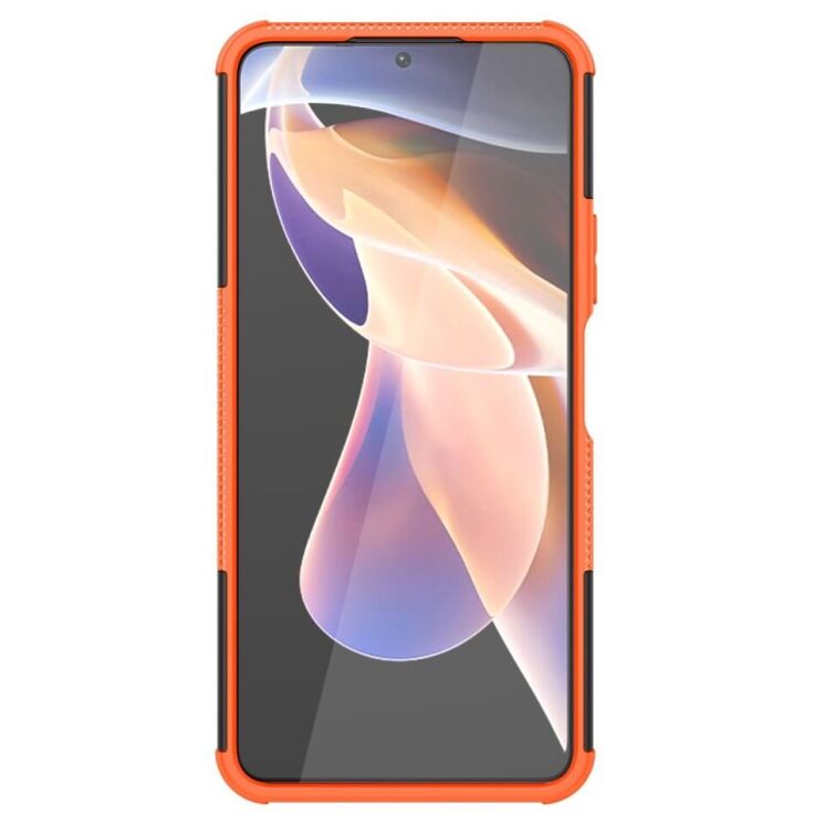 Противоударный чехол UniCase Hybrid X для Xiaomi Redmi Note 11 Pro (Chinese) / Note 11 Pro+ - Orange: фото 4 из 18