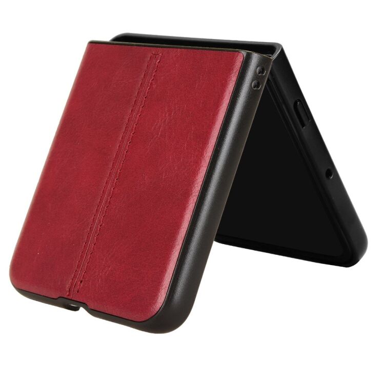Защитный чехол UniCase Leather Series (FF) для Motorola Razr 60 Ultra / Razr 70 Ultra - Red: фото 4 из 7