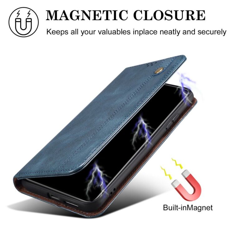 Защитный чехол UniCase Leather Wallet для Apple iPhone 16 Plus - Black: фото 8 из 10