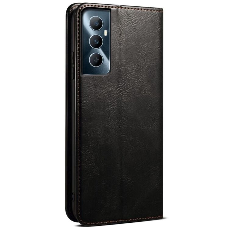 Защитный чехол UniCase Leather Wallet для Realme C65 - Black: фото 6 из 7