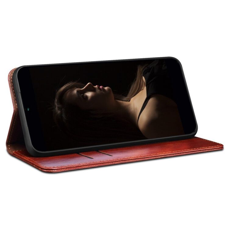 Захисний чохол UniCase Leather Wallet для Xiaomi Redmi Note 14S - Brown: фото 3 з 7