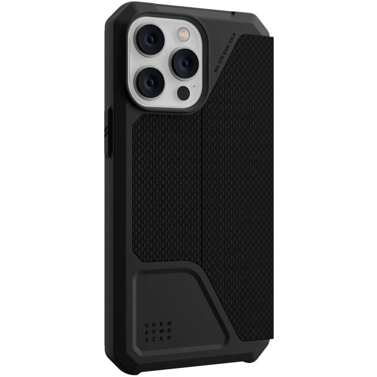 Защитный чехол URBAN ARMOR GEAR (UAG) Metropolis для Apple iPhone 14 Pro Max - Kevlar Black: фото 3 из 10