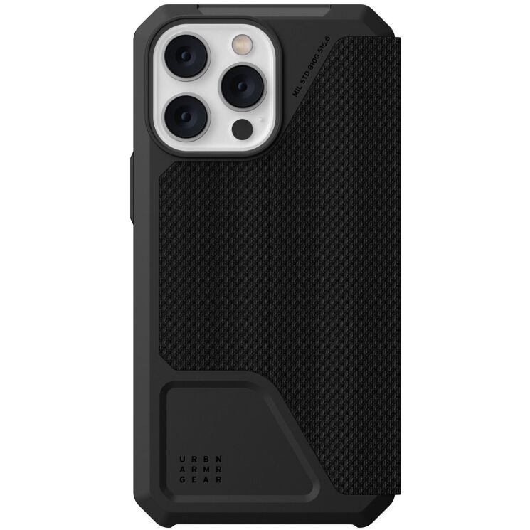 Защитный чехол URBAN ARMOR GEAR (UAG) Metropolis для Apple iPhone 14 Pro Max - Kevlar Black: фото 2 из 10