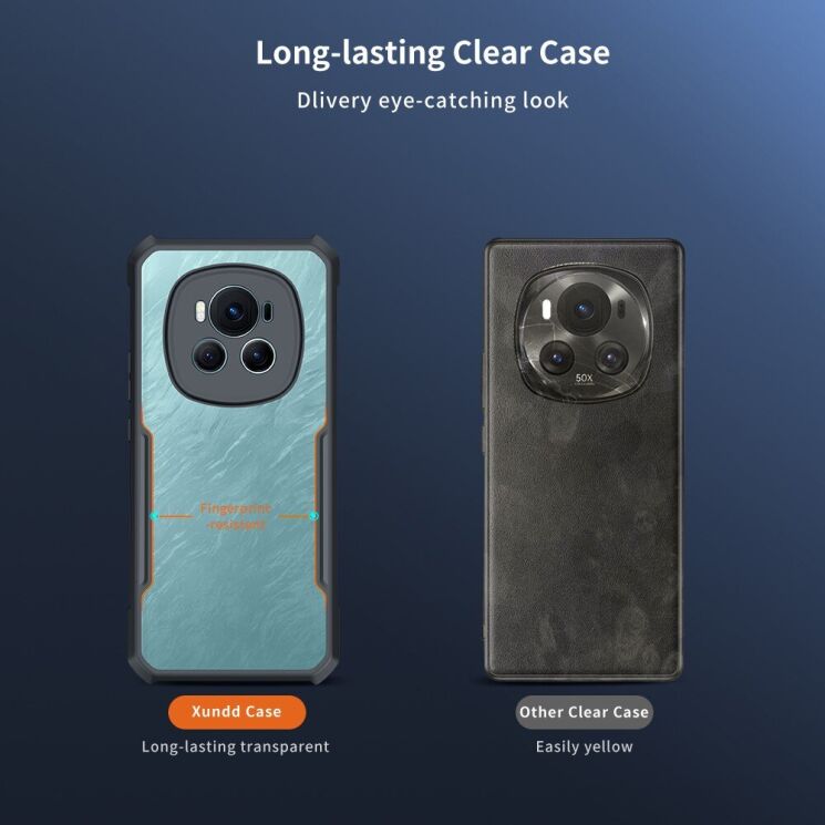 Защитный чехол XUNDD Rugged Case для Honor Magic 6 Pro - Black: фото 7 из 9