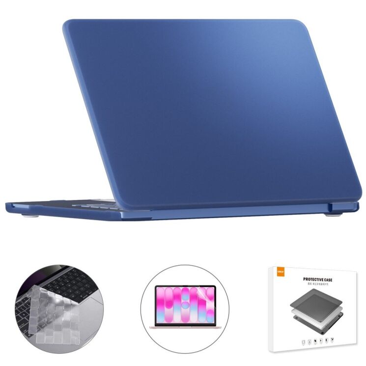 Защитный комплект ENKAY Matte Kit для Apple MacBook Neo (2026) - Dark Blue: фото 1 из 9