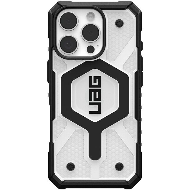 Защитный чехол URBAN ARMOR GEAR Pathfinder Clear Pro для iPhone 16 Pro (114464114344) - Ice / Black: фото 1 из 16