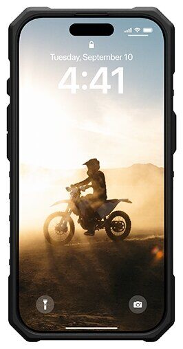 Защитный чехол URBAN ARMOR GEAR Pathfinder Clear Pro для iPhone 16 Pro (114464114344) - Ice / Black: фото 4 из 16