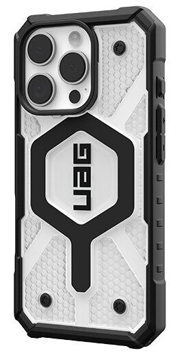 Защитный чехол URBAN ARMOR GEAR Pathfinder Clear Pro для iPhone 16 Pro (114464114344) - Ice / Black: фото 2 из 16