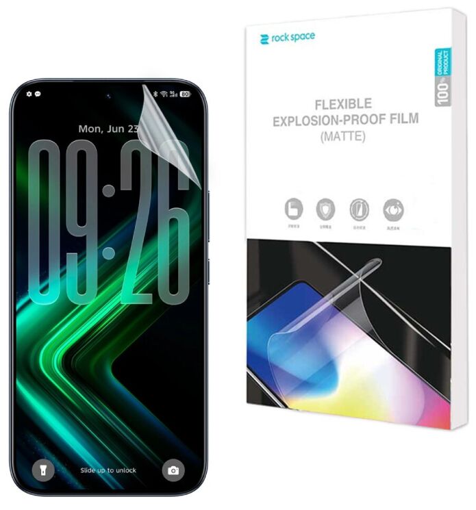 Антибликовая пленка на экран RockSpace Explosion-Proof Matte для Infinix GT 50 Pro (422404) Антибликовая пленка на экран RockSpace Explosion-Proof Matte для Infinix GT 50 Pro: фото 1 из 8