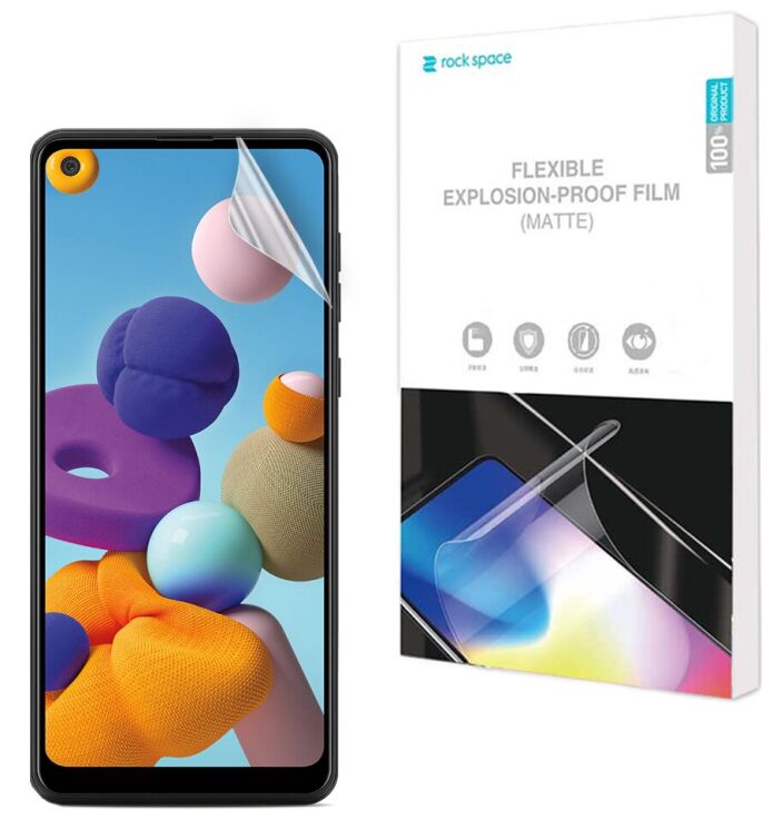 Антиблікова плівка на екран RockSpace Explosion-Proof Matte для Samsung Galaxy A21 (A215): фото 1 з 9