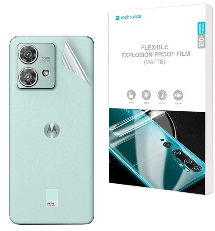 Антиблікова плівка на задню панель RockSpace Explosion-Proof Matte для Motorola Edge 40 Neo: фото 1 з 9