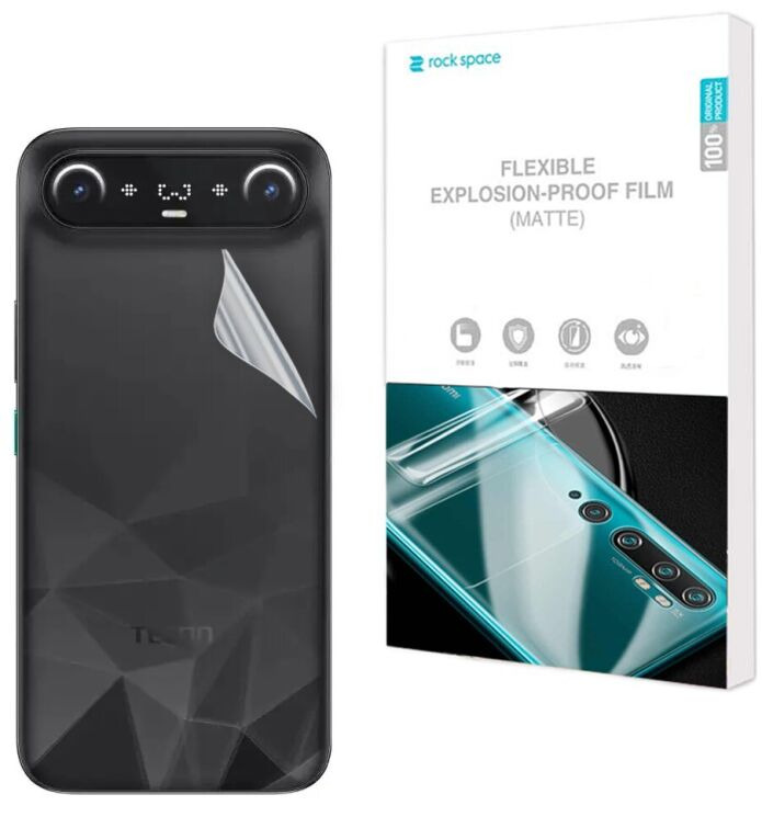 Антибликовая пленка на заднюю панель RockSpace Explosion-Proof Matte для TECNO Camon Slim (433006) Антибликовая пленка на заднюю панель RockSpace Explosion-Proof Matte для TECNO Camon Slim: фото 1 из 9