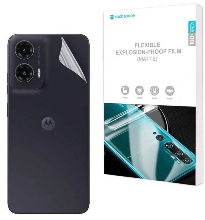 Антиблікова плівка на задню панель RockSpace Matte для Motorola Moto G35: фото 1 з 9