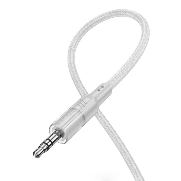 AUX-кабель Hoco UPA27 Spirit transparent (1.2m) - Gray: фото 2 из 6
