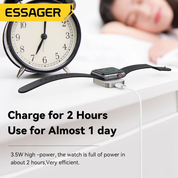 Беспроводное зарядное устройство ESSAGER Yibay (EWXT-YB02-Z) - White (958322W) Беспроводное зарядное устройство ESSAGER Yibay (EWXT-YB02-Z) - White: фото 4 из 6
