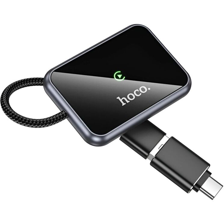 Беспроводной автомобильный адаптер Hoco HU1 (Wireless Apple CarPlay) - Black: фото 3 из 8