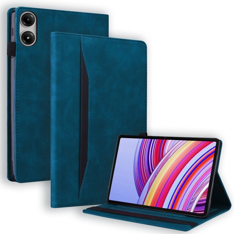 Чохол Deexe Business Style для Xiaomi Redmi Pad Pro / Pad 2 Pro - Blue: фото 1 з 8