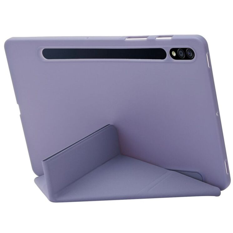 Чехол Deexe Origami Series для Samsung Galaxy Tab S10 Plus - Lavender Purple: фото 2 из 4