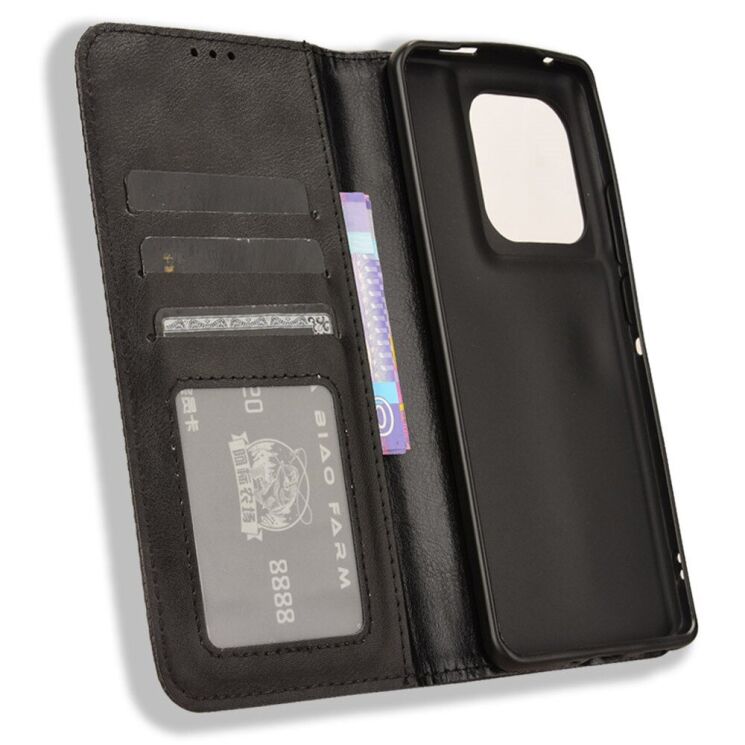 Чехол Deexe Retro Style для Motorola Edge 50 Ultra - Black: фото 4 из 7
