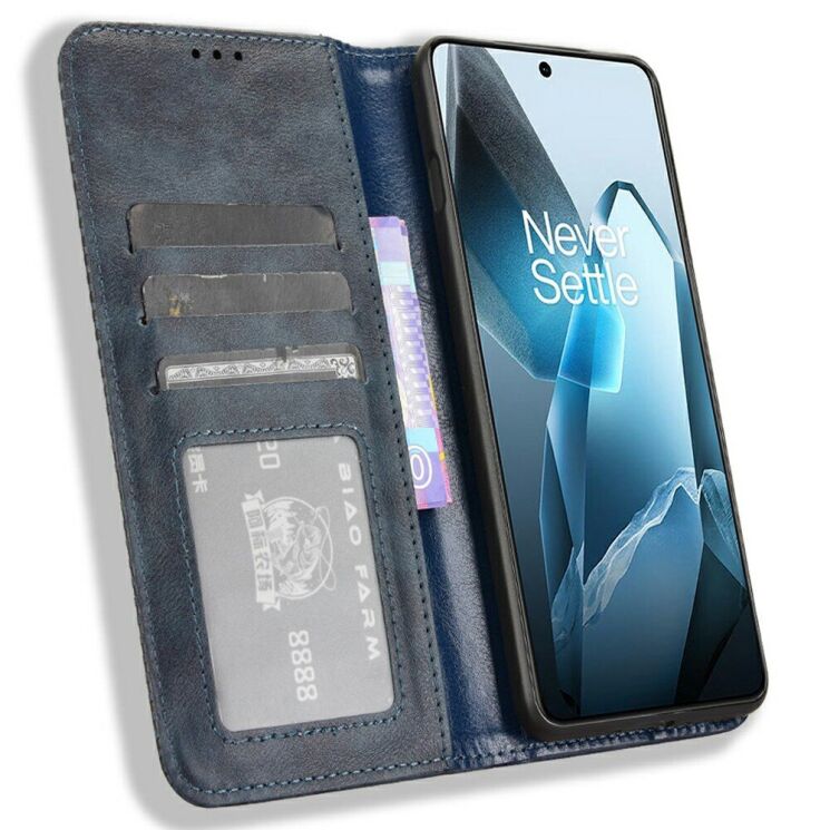 Чехол Deexe Retro Style для OnePlus 13 - Blue: фото 2 из 7