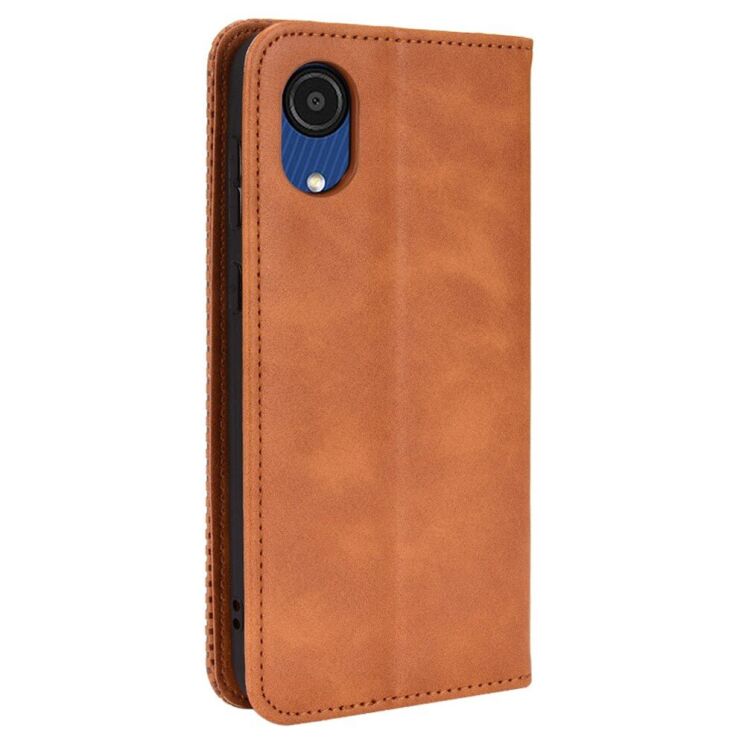 Чохол Deexe Retro Style для Samsung Galaxy A03 Core (A032) - Brown: фото 4 з 9