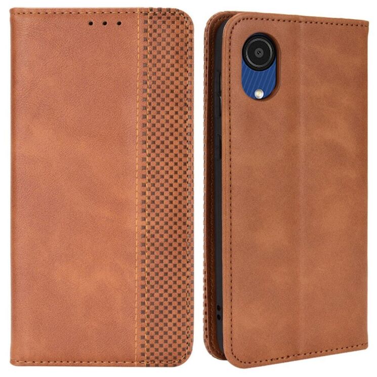 Чохол Deexe Retro Style для Samsung Galaxy A03 Core (A032) - Brown: фото 2 з 9