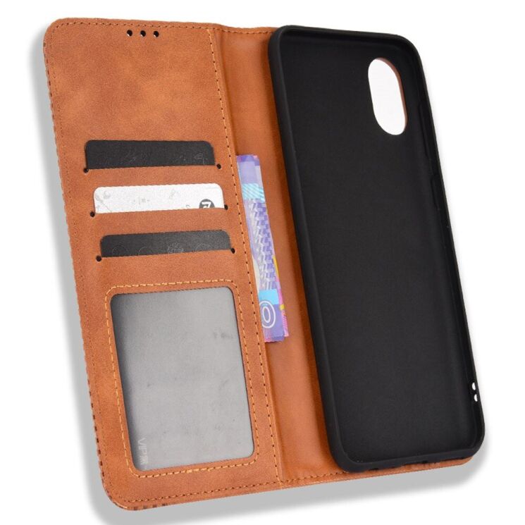 Чохол Deexe Retro Style для Samsung Galaxy A03 Core (A032) - Brown: фото 6 з 9