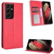 Чехол Deexe Retro Style для Samsung Galaxy S21 Ultra (G998) - Red (300935R)