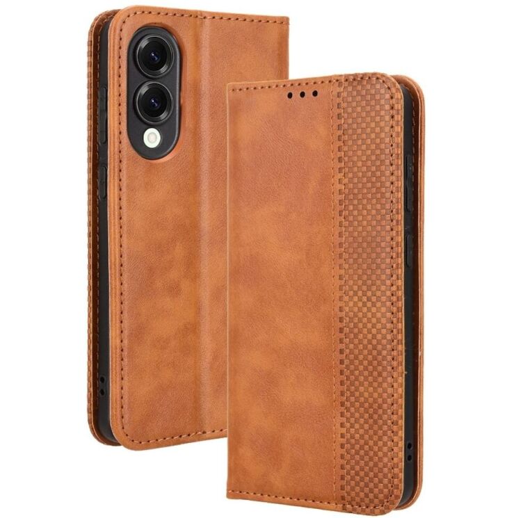 Чехол Deexe Retro Style для Samsung Galaxy S25 Edge (S937) - Brown: фото 1 из 7