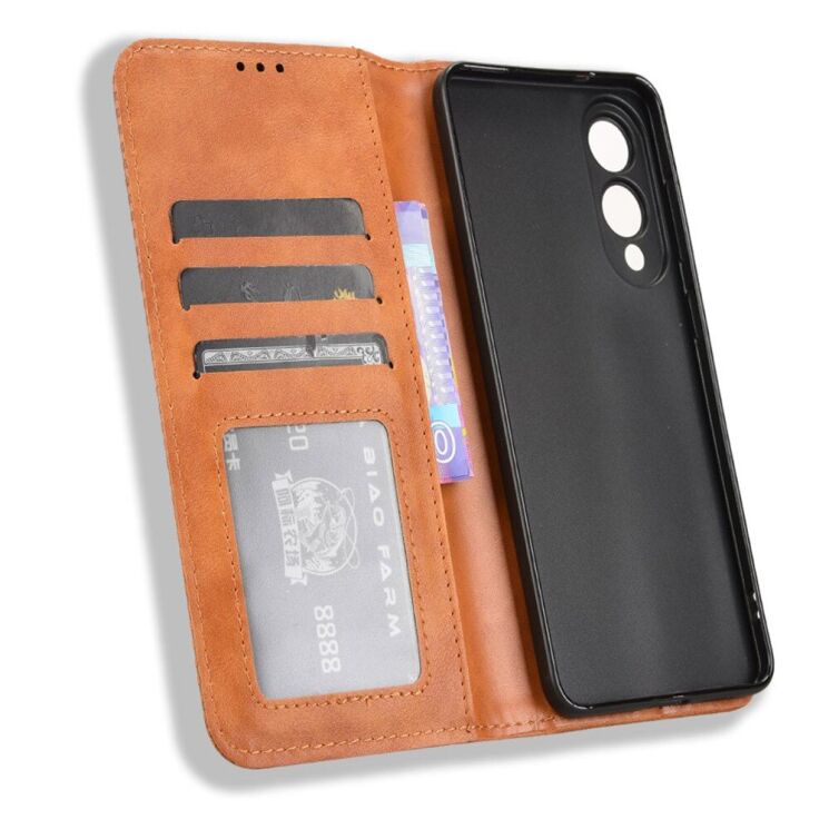 Чехол Deexe Retro Style для Samsung Galaxy S25 Edge (S937) - Brown: фото 2 из 7