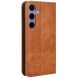 Чехол Deexe Retro Style для Samsung Galaxy S25 Plus (S936) - Brown (376025Z). Фото 6 из 7